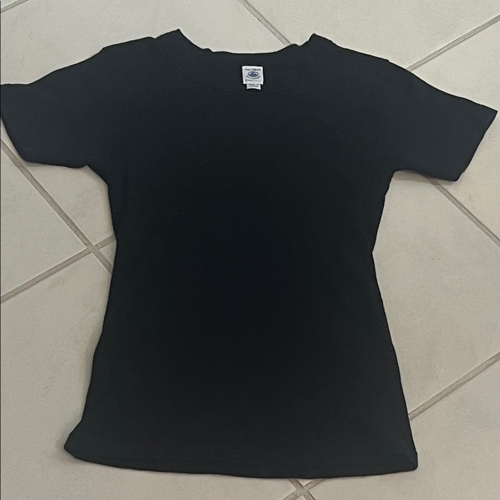Petit Bateau Black Short Sleeve Tee